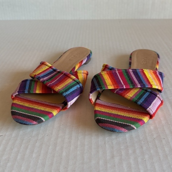 J. Crew Multicolored Textile Slide Sandals - Picture 3 of 10
